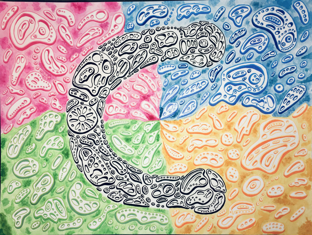 "Flight of a Mystical Soul & Spirit" Original Art by NJ Hatherly NJ Hatherly Art